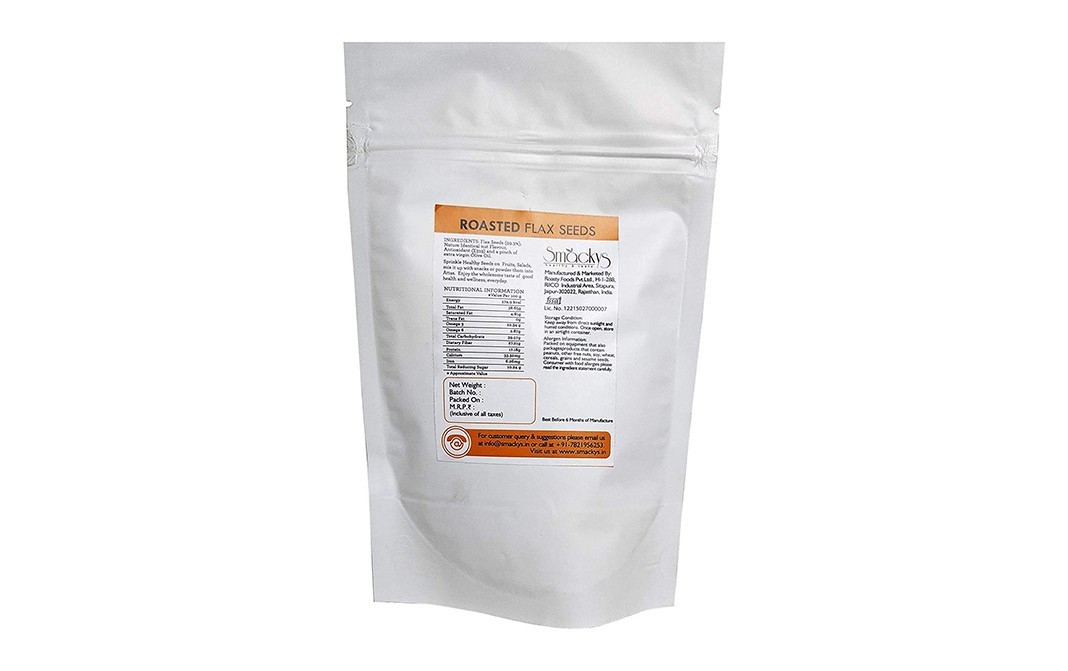 Smackys Roasted Flax Seeds    Pack  127 grams